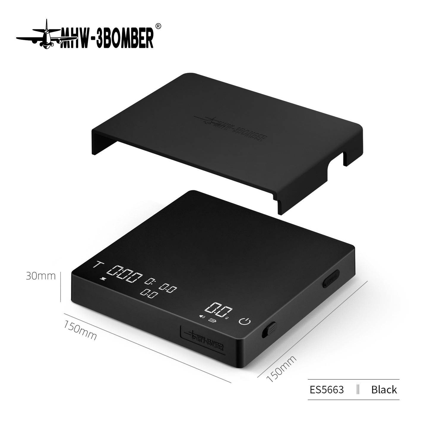 MHW-3BOMBER - Cube Coffee Scale 3.0 PRO MAX
