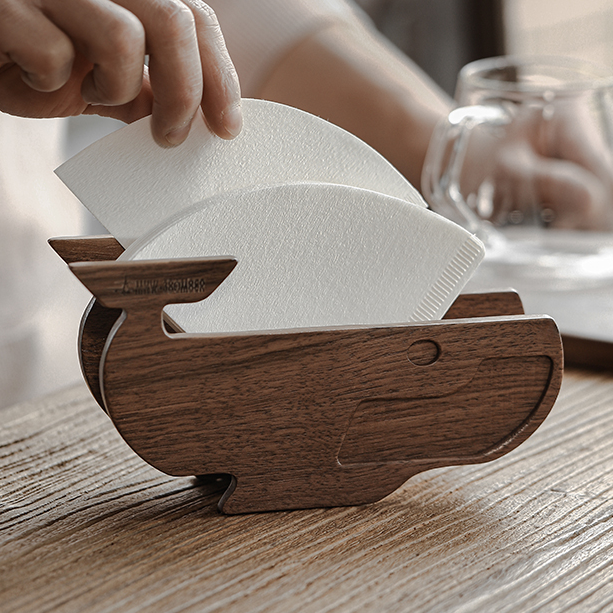 MHW-3BOMBER - Whale Filter Paper Holder | Walnut