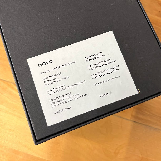 Garage Sale | Mavo Phantox Pro Manual Coffee Grinder - Silver - Like New