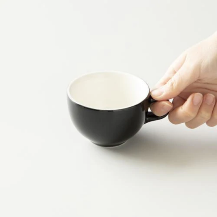 ORIGAMI Cappuccino Bowl 6oz Black