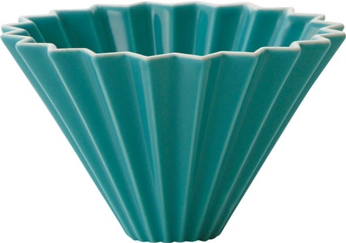 Mino porcelain, Origami dripper small, aqua