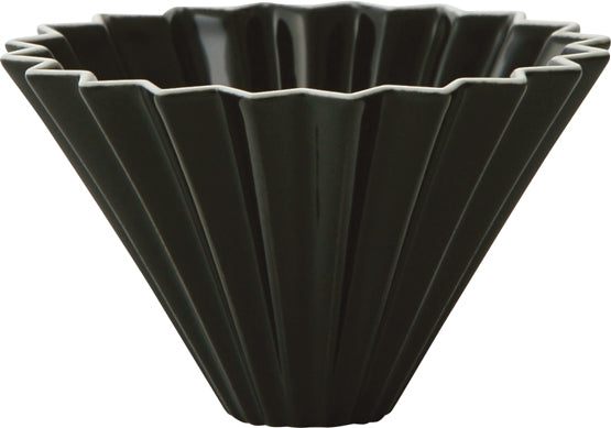 Mino porcelain, Origami dripper small, Black