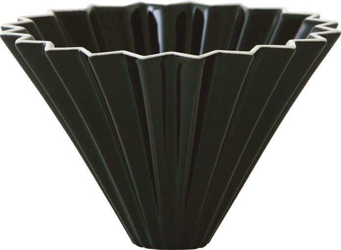 Mino porcelain, Origami dripper, Black