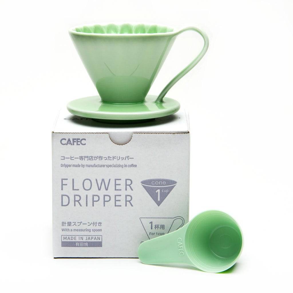 Cafec - Porcelain Flower Dripper 1 cup