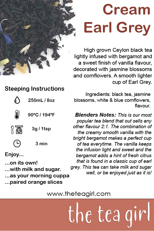 The Tea Girl - Cream Earl Grey