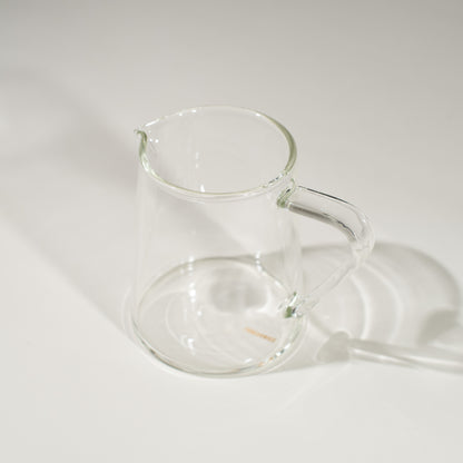 Glass is heat proof. Works with the Brewers Dripping Stand, or just the Drippers alone. Featured is the carafe