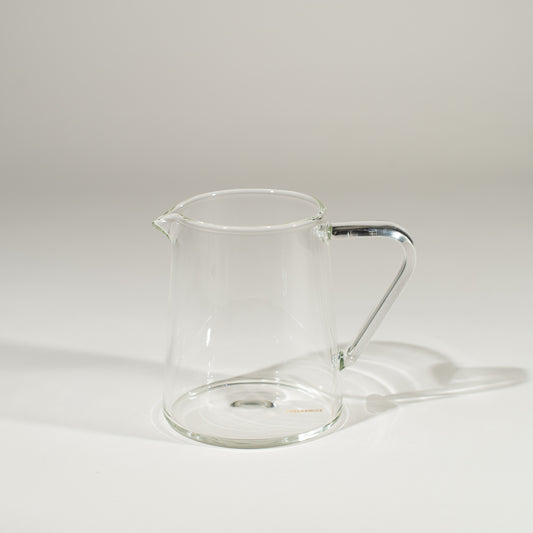 Glass is heat proof. Works with the Brewers Dripping Stand, or just the Drippers alone. Featured is carafe