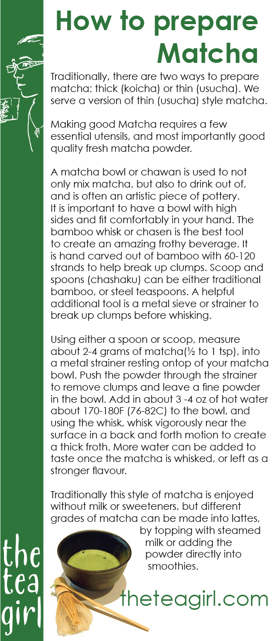 The Tea Girl - Uji Matcha Green Tea Powder | Latte Grade 100g