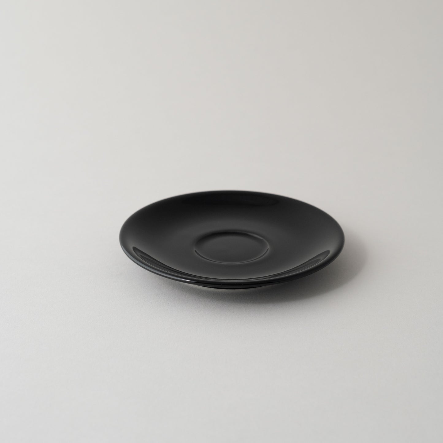 Origami 3 oz Espresso Saucer Black