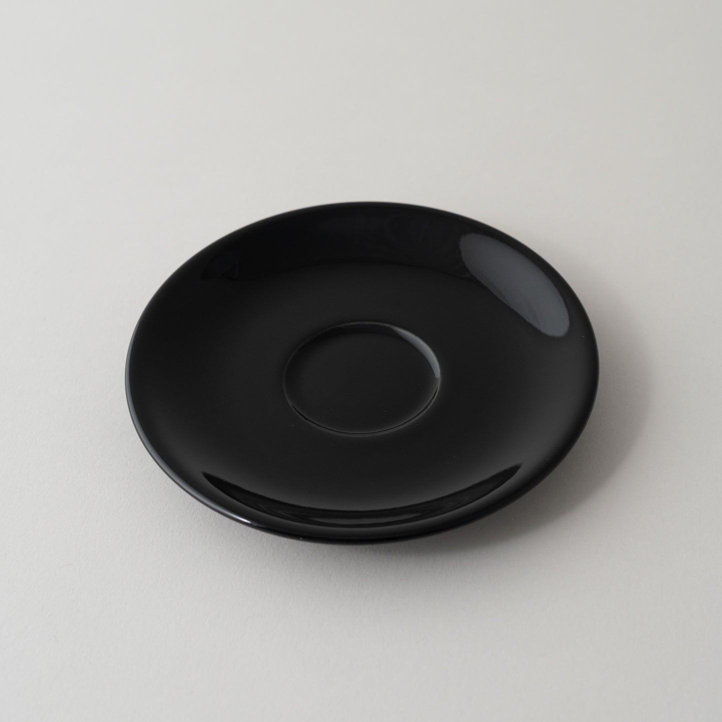 Origami 3 oz Espresso Saucer Black