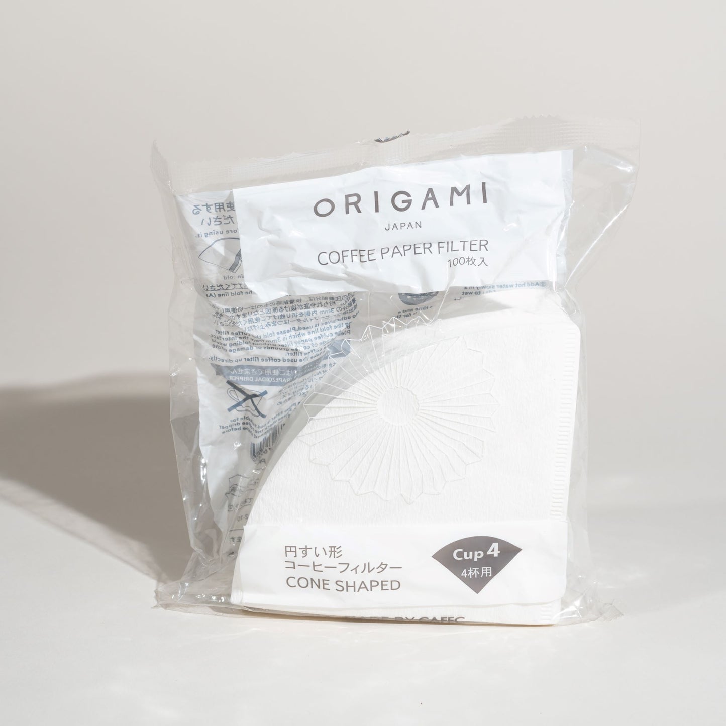 Origami Coffee Filter Paper 100. 4 Cup.