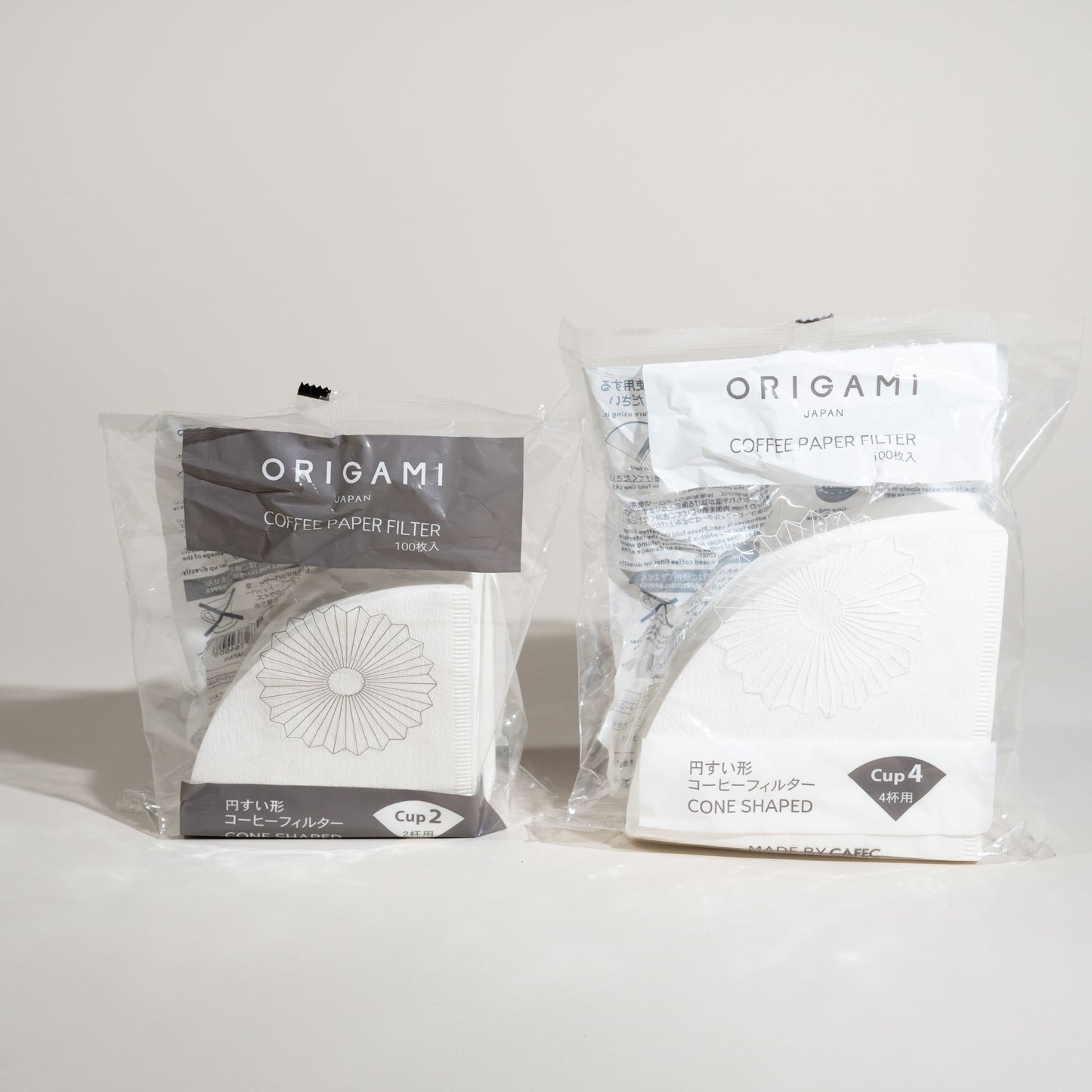 Origami Coffee Filter Paper 100. 2 And 4 Cup