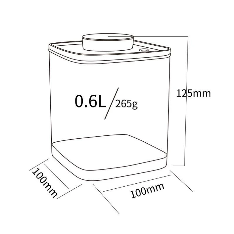 Ankomn - Turn-N-Seal Vacuum container - White