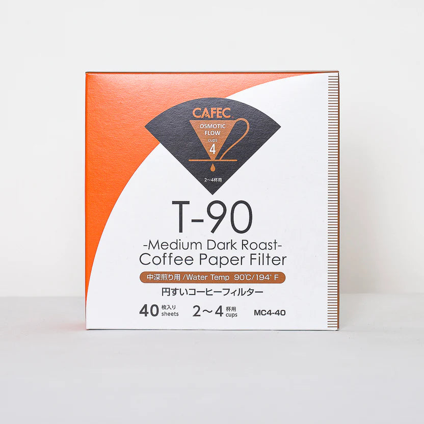 CAFEC - T-90 Medium Roast Coffee Paper Filter (box of 40)