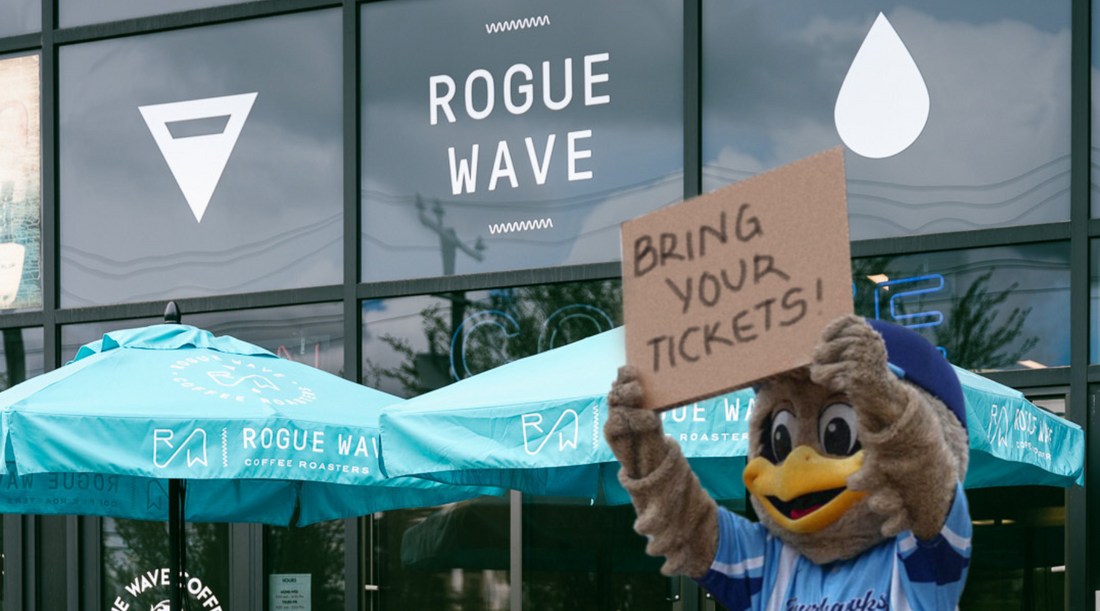 Rogue Wave Coffee x Edmonton Riverhawks Summer 2024 Promo