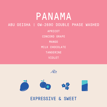 Panama - Abu Geisha GW-2690 | Double Phase Washed - 100g - May 30th Roast
