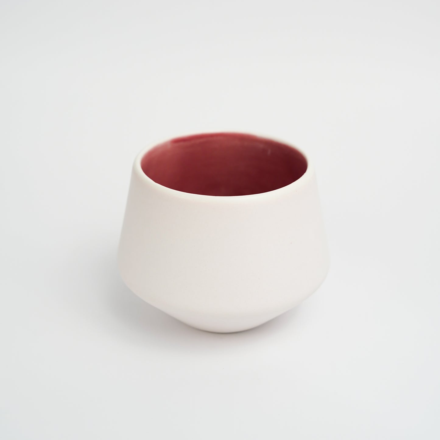MK Studio - Matte Pink with Glossy Pink Inside | Handmade Porcelain Cup