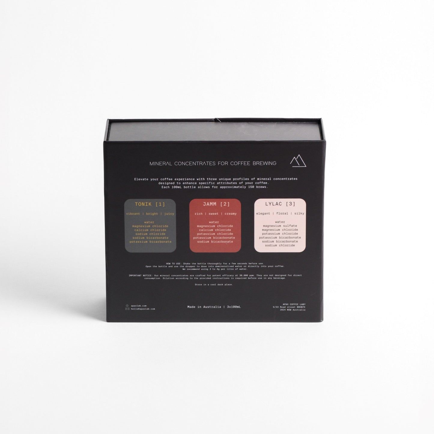 Apax Lab - Box Set - Water Mineral for Coffee