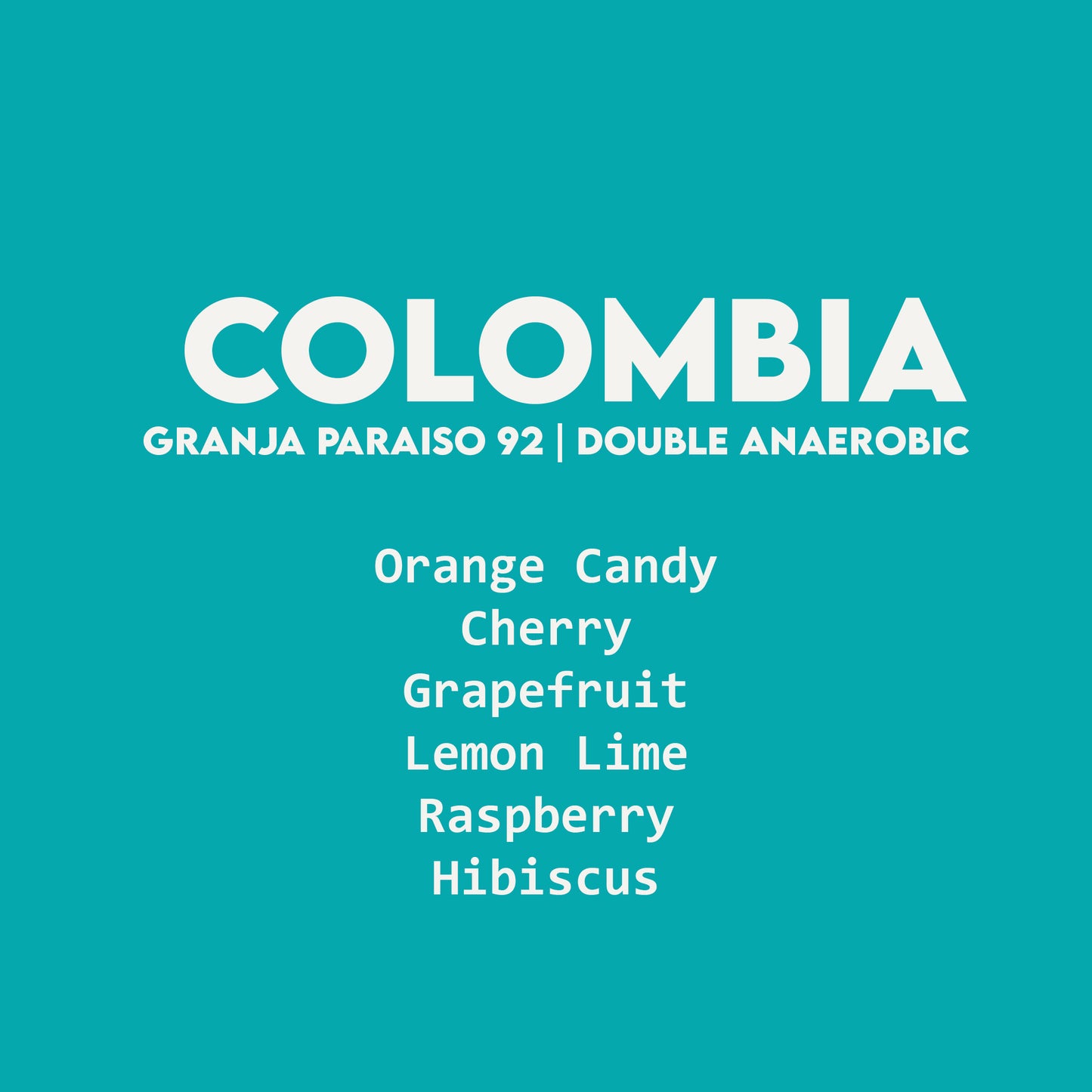 Colombia - Granja Paraiso 92 | Orange Bourbon Double Anaerobic  - 100g