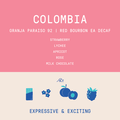 Colombia - Granja Paraiso 92 | Natural EA DECAF Red Bourbon