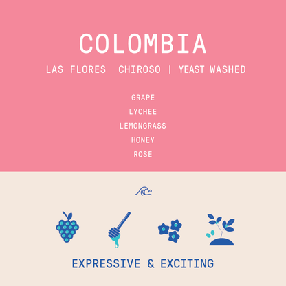 Colombia - Las Flores | Chiroso Thermal Shock Yeast Anaerobic Washed - Archived