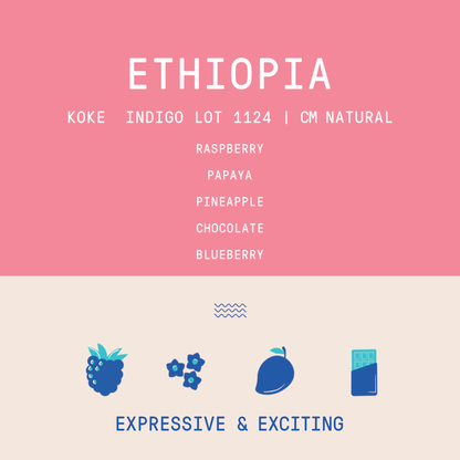 Ethiopia - Project Origin Koke Indigo lot 1124 | CM Natural - 150g