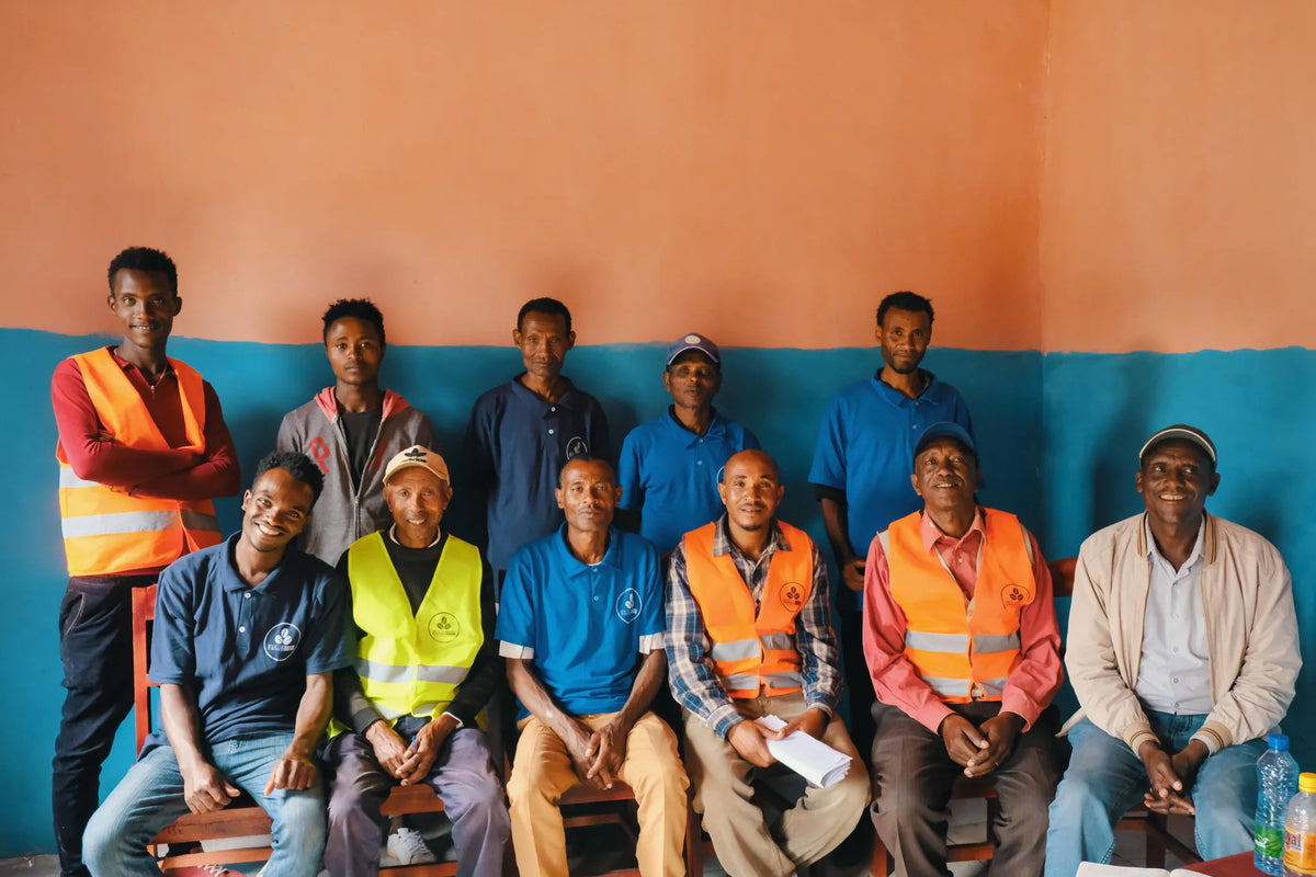 Ethiopia Demeka Becha Bona Zuria Ayele Tulu group of workers