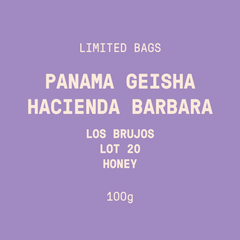 Limited Bags | Panama - Hacienda Barbara Los Brujos Geisha Lot 20 | Honey - 100g
