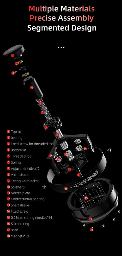 MHW-3BOMBER - Yu Series Cyclone Needle Distribution WDT Tool