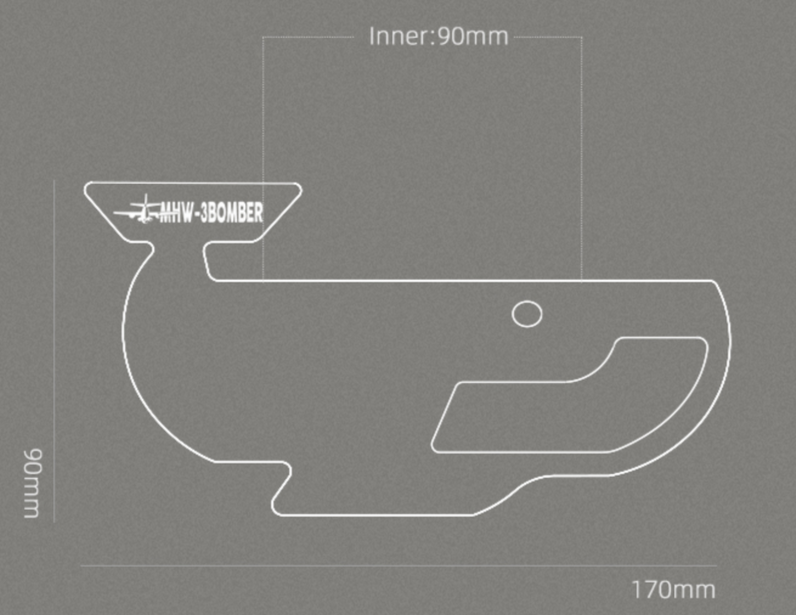 MHW-3BOMBER - Whale Filter Paper Holder | Walnut