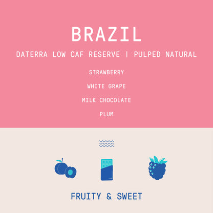 Brazil  - Daterra Low Caf Reserve | Pulped Natural  - 250g - Archived