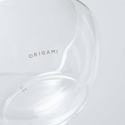ORIGAMI - Glass Katakuchi Matcha Bowl (350ml)