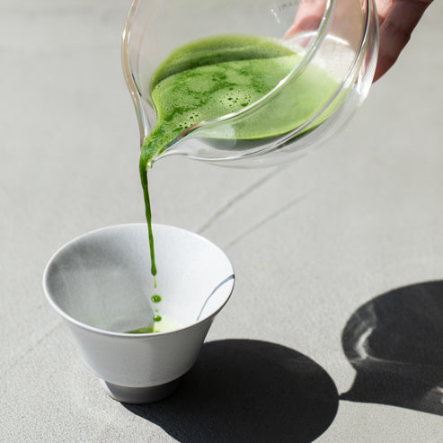ORIGAMI - Glass Katakuchi Matcha Bowl (350ml)