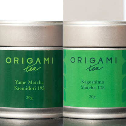 ORIGAMI - Matcha 2-Pack | Yame Top Ceremonial Grade & Kagoshima Ceremonial Grade - 30g each