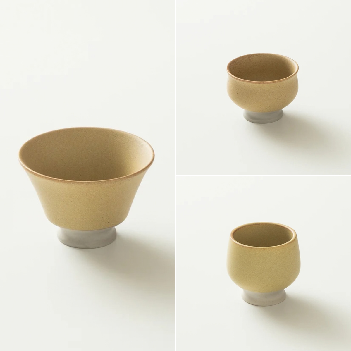 ORIGAMI - Set of 3 Tone Cups