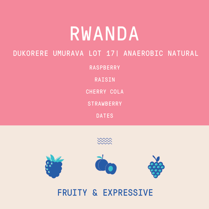 Rwanda - Dukorere Umarava Lot 17 | Anaerobic Natural