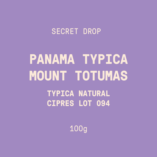 Secret Drop | Panama - Mount Totumas Typica Cipres Lot 094 | Natural - 100g