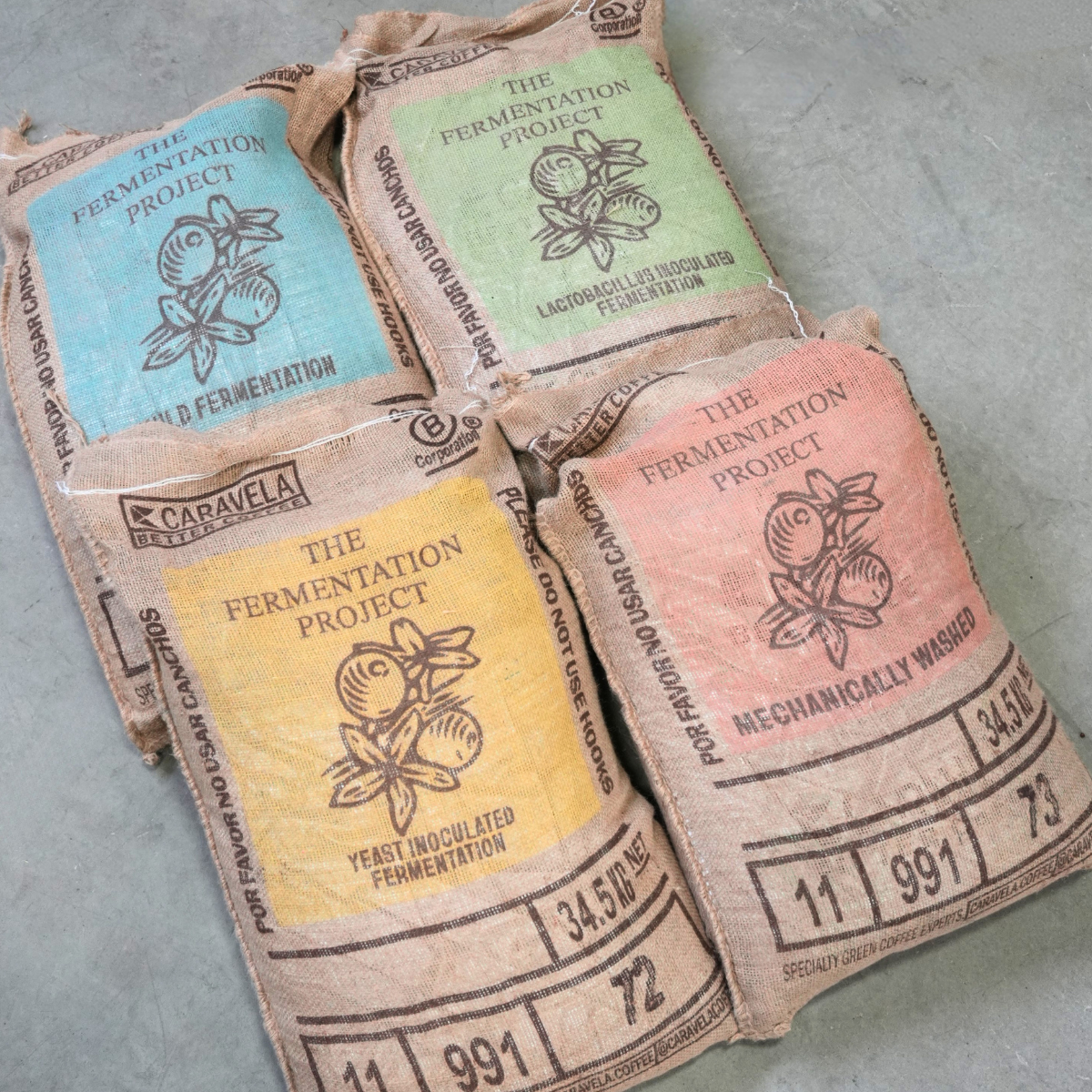 [PRE-ORDER] James Hoffmann & Lucia Solis - The Fermentation Project Tasting Kit - 4x 100g bags