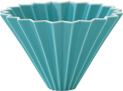 Mino porcelain, Origami dripper, Aqua