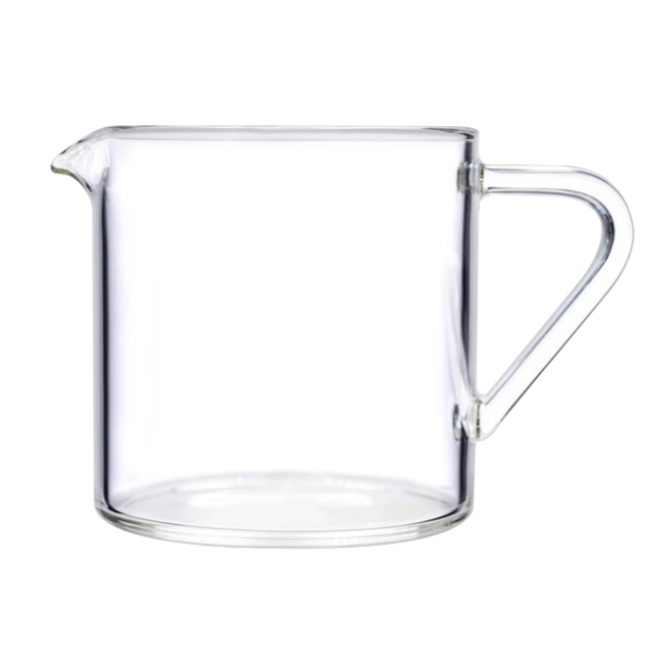 Glass is heat proof. Works with the Brewers Dripping Stand, or just the Drippers alone. This is a photo of the dripper alone