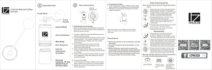 Instructions of how to take apart grinder. How to clean your grinder. What parts are included in your grinder