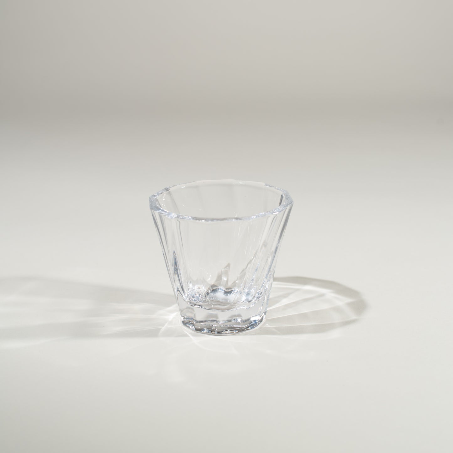 Glass is a great alternative material to our porcelain cups. It is a green, 100% recyclable, strong and non porous material. Glass in clear