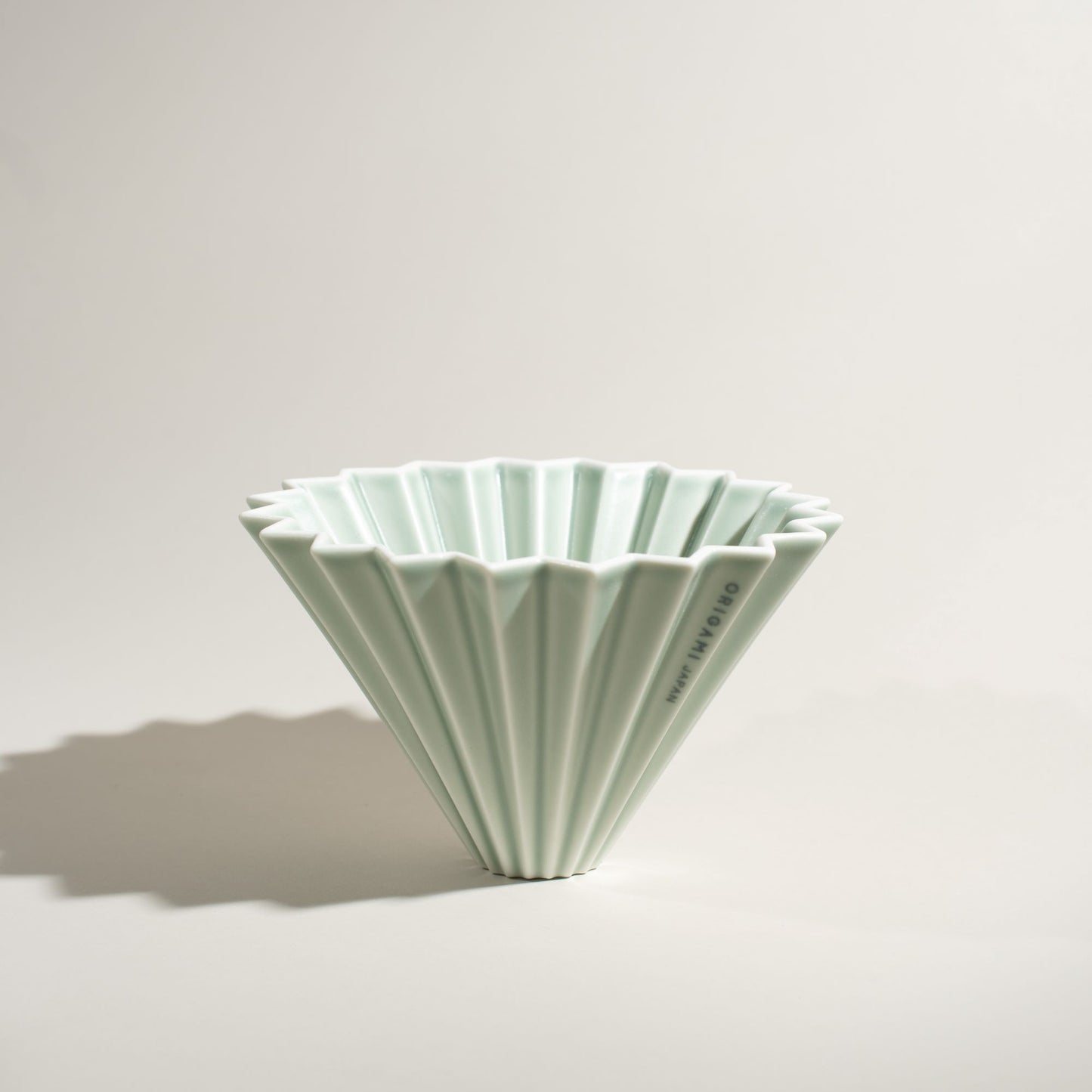 Mino porcelain, Origami dripper, Matte Green