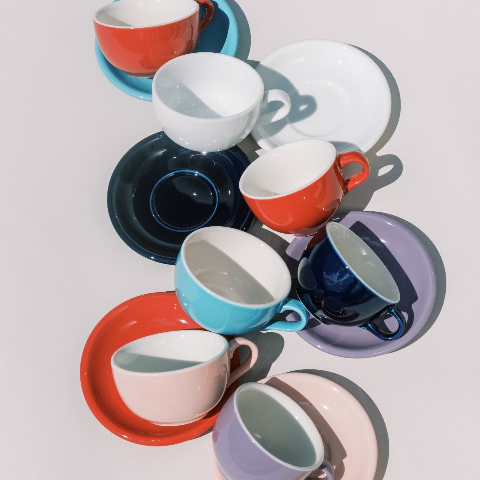 10oz - ORIGAMI Latte Cups and Saucers in Various Colors – Slow Pour Supply